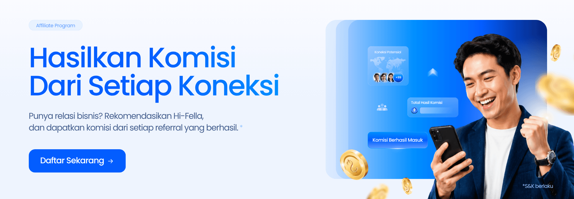 Hasilkan Komisi Dari Setiap Koneksi
